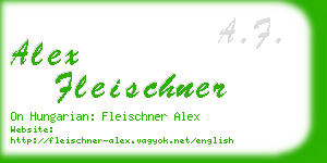 alex fleischner business card